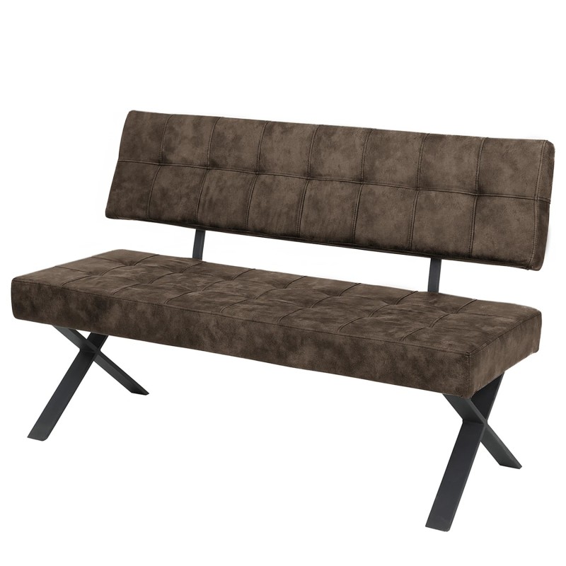 Loftscape Clyde klupa, mikrofiber/čelik, 140x93x61 cm | Outlet BGD