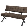Loftscape Clyde klupa, mikrofiber/čelik, 140x93x61 cm | Outlet BGD