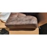 Loftscape Clyde klupa, mikrofiber/čelik, 140x93x61 cm | Outlet BGD