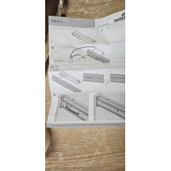 Hettich TopLine L Silent System sivi set od dva amortizera za tiho zatvaranje kliznih vrata plakara