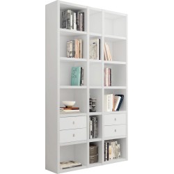 Emporior XI polica, visoki sjaj bela, 120x221x33cm | Outlet BGD