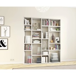 Emporior IV polica, krem bela, 179x221x33 cm | Outlet BGD