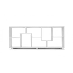 Moderna polica u dve pozicije, 35 x 15 x 92.5cm, bela | Outlet BGD