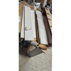 Moderna polica u dve pozicije, 35 x 15 x 92.5cm, bela | Outlet BGD