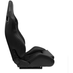 Tepper-Efka Sport Auto Sedište NK – Crna Koža/Siva Tkanina, Podesiv Naslon | Outlet BGD