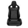 Tepper-Efka Sport Auto Sedište NK – Crna Koža/Siva Tkanina, Podesiv Naslon | Outlet BGD