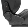 Tepper-Efka Sport Auto Sedište NK – Crna Koža/Siva Tkanina, Podesiv Naslon | Outlet BGD