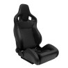 Tepper-Efka Sport Auto Sedište NK – Crna Koža/Siva Tkanina, Podesiv Naslon | Outlet BGD