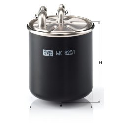 MANN-FILTER WK 820/1 Filter za Gorivo | Outlet BGD