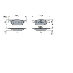 BOSCH 0 986 424 021 Komplet Kočionih Pločica – Disk Kočnica | Outlet BGD