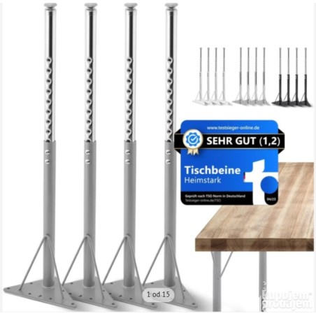 HEIMSTARK podesivi nogari od čelika, set 4 | Outlet BGD