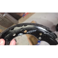 ATE 03.0137-0268.2 komplet zadnjih kočionih papuča 200x40 mm sa polugom za Volkswagen, Škoda, Seat i Audi