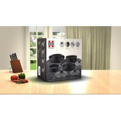 Herzberg HG-5000 Set 10/1 | Crna | Otporno na Metalni Pribor I Outlet Bgd