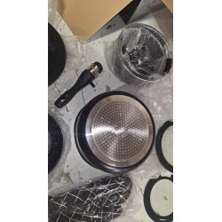 Herzberg HG-8054 Crni Set 11/1 | Mermerni Premaz | Za Indukciju I Outlet Bgd