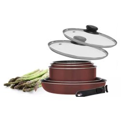 Pradel Premium Set Posuđa 8 Delova | ILAG Kamena Obloga | Crvena