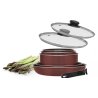 Pradel Premium Set Posuđa 8 Delova | ILAG Kamena Obloga | Crvena