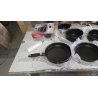 Battrinox Ideo Crni Set Posuđa 6 Delova | Saćasta Obloga | Italija