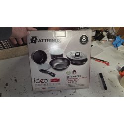 Battrinox IDEO Set Posuđa 8 Delova | Sa Wokom | Za Indukciju