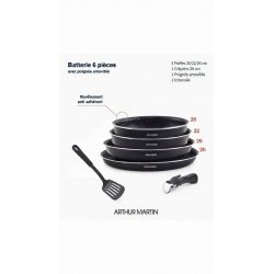 Arthur Martin Set Tiganja 6 Delova | Tiganj za Palačinke 28cm| OutletBGD