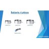 Arthur Martin Inox Set Kaserola 3 kom | 16/18/20 cm | Za Indukciju | OutletBGD