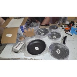 Arthur Martin Sivi Set Posuđa 10 Delova | Sa Poklopcima | Za Indukciju I Outlet Bgd