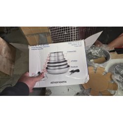 Arthur Martin Sivi Set Posuđa 10 Delova | Sa Poklopcima | Za Indukciju I Outlet Bgd