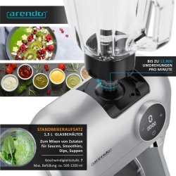 Arendo Power Stand Mixer 1200W sa Blenderom 5L | Outlet BGD