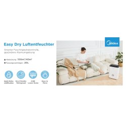 Midea DF-20DEN7-WF Odvlaživač Vazduha 20L/24h Wi‑Fi | Outlet BGD