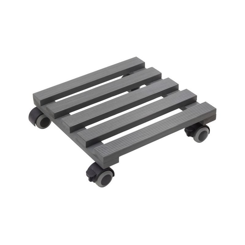 Metafranc podloga sa točkićima za saksije Ø30 cm – 60 kg, siva | Outlet BGD