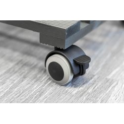 Metafranc podloga sa točkićima za saksije Ø30 cm – 60 kg, siva | Outlet BGD