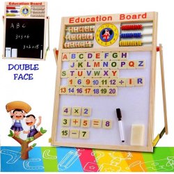 2 u 1 edukativna drvena tabla sa abakusom i satom | Outlet BGD