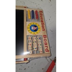 2 u 1 edukativna drvena tabla sa abakusom i satom | Outlet BGD
