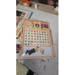 2 u 1 edukativna drvena tabla sa abakusom i satom | Outlet BGD