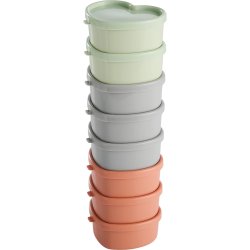 DAY Useful Everyday – Set 8 malih posuda za zamrzivač, sive, roze i tirkizne