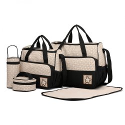 Miss Lulu 9026 Set za Previjanje 5 Delova – Torba za Bebe, Bež | Outlet BGD