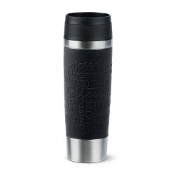 EMSA Travel Mug Classic Grande 0,5L – Quick-Press, 360°, Soft-Touch, Toplo 6h/Hladno 12h, Crna