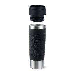 EMSA Travel Mug Classic Grande 0,5L – Quick-Press, 360°, Soft-Touch, Toplo 6h/Hladno 12h, Crna