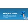 ION8 Dečija Boca za Vodu 350ml – Nepropusna, BPA Free, Flip Poklopac, Roze Duge, Nagrade