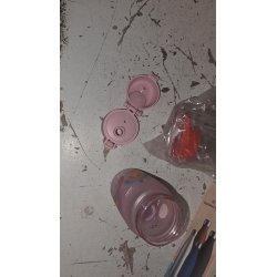 ION8 Dečija Boca za Vodu 350ml – Nepropusna, BPA Free, Flip Poklopac, Roze Duge, Nagrade