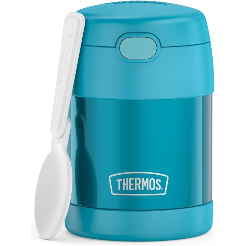 Thermos Funtainer Food Jar 0,3L – Dečiji Termosić za Hranu sa Kašikom, Toplo 5h/Hladno 7h, Ocean Teal