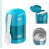 Thermos Funtainer Food Jar 0,3L – Dečiji Termosić za Hranu sa Kašikom, Toplo 5h/Hladno 7h, Ocean Teal