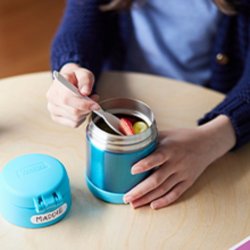 Thermos Funtainer Food Jar 0,3L – Dečiji Termosić za Hranu sa Kašikom, Toplo 5h/Hladno 7h, Ocean Teal