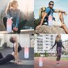 MXTIMWAN Sportska Boca 2L sa Slamkom – BPA Free, Motivacioni Natpisi, Vremenska Skala, Pink Plava