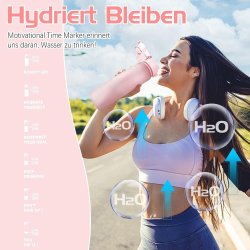 AOHAN boca za vodu 1L – BPA-free, filter, motivacione oznake | Outlet BGD