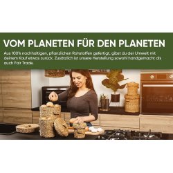 Fruit Hub set od 3 korpe od morske trave za krompir i luk