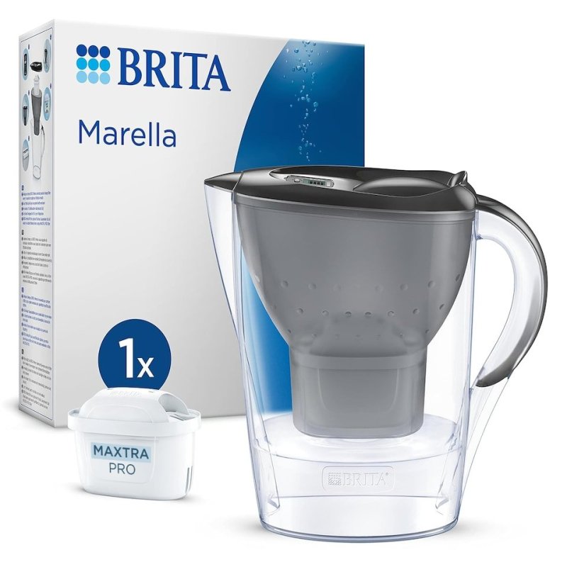 BRITA Marella Filter Bokal 2.4L Graphite – Korišćen, 1x MAXTRA PRO Filter nov