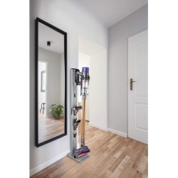 Xavax 110235 Stalak za Bežični Usisivač 128cm – Aluminijum, Dyson/Bosch/AEG, Bez Bušenja