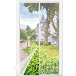 Bela Berssen magnetna mreža za balkonska vrata dimenzija 105 x 210 cm sa čičak trakom i magnetnim zatvaranjem