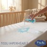P'tit lit pamučna nepromočiva zaštita za bebi dušek 60x120 cm sa tretmanom protiv grinja