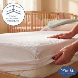P'tit lit pamučna nepromočiva zaštita za bebi dušek 60x120 cm sa tretmanom protiv grinja